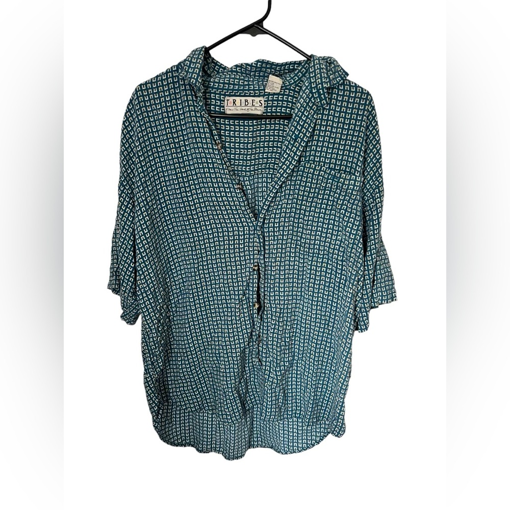 Tribes Patterned Button Up - image 1